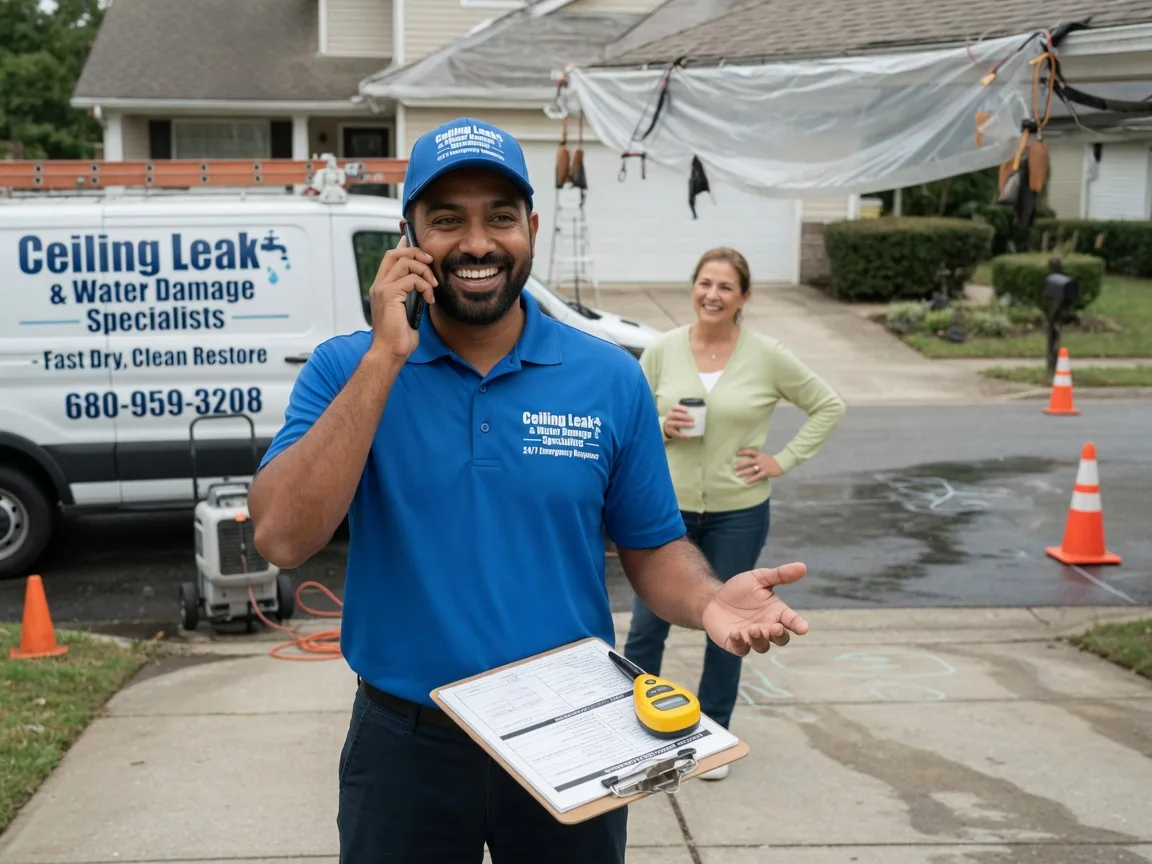 Ceiling Leak Cleanup Sadler, TX FAQs